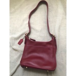Coach Red Leather Legacy No. 9966 Shoulder Bag